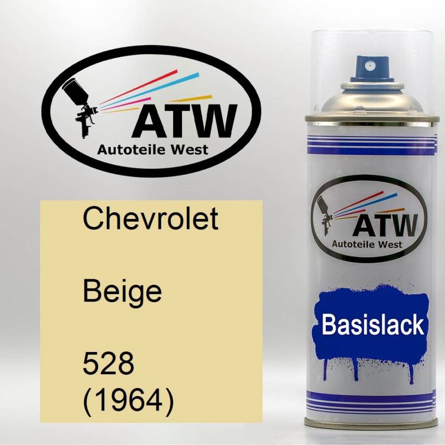 Chevrolet, Beige, 528 (1964): 400ml Sprühdose, von ATW Autoteile West.